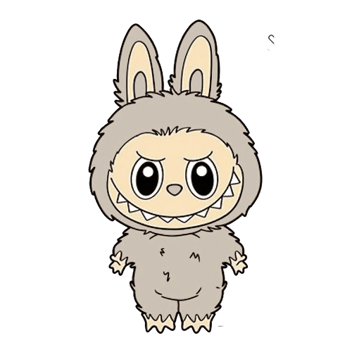 The Monsters Labubu Macaron Series Sesame Sticker